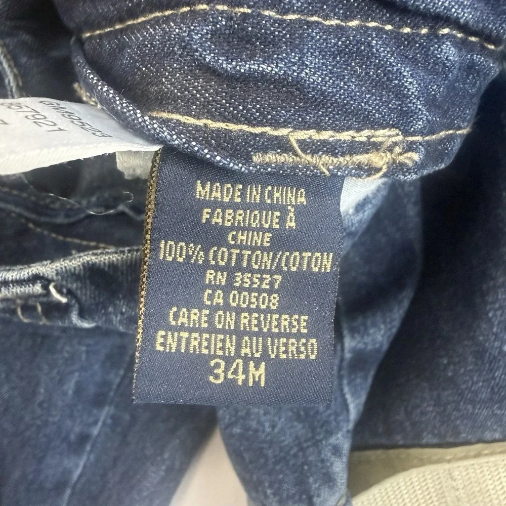 Marithe Francois Girbaud Shuttle Cargo Jeans Mens 34x35 Y2K Reflective M+FG